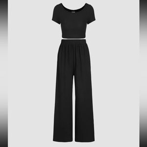 Cider Crop Top & trouser Pants set